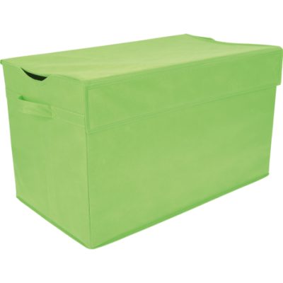 Cutie de depozitare textila pliabila, cu capac, 60 x 35 x 35 cm, culoare verde deschis