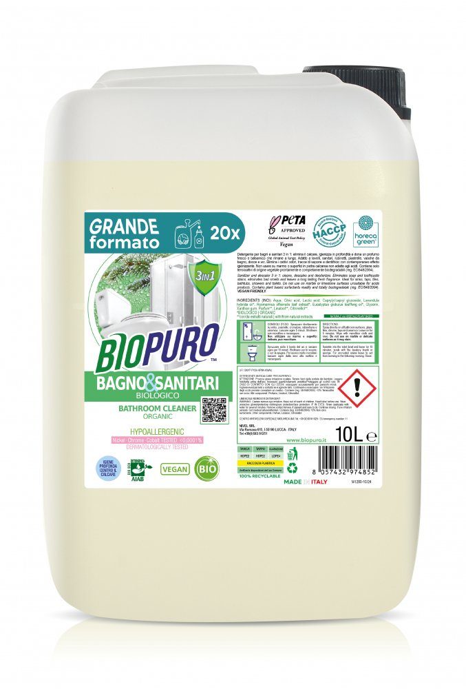 Detergent pentru baie hipoalergen ecologic 10l Biopuro