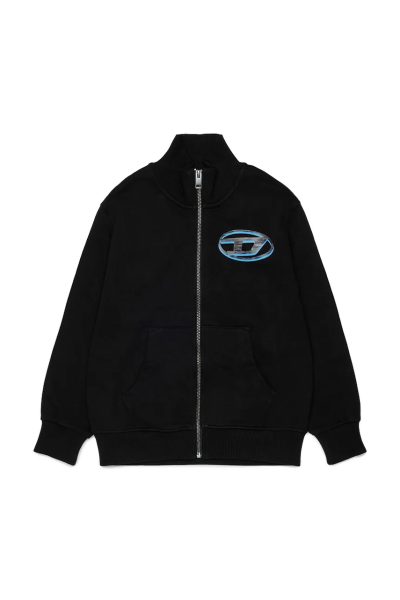 Diesel  hanorac cu fermoar pentru copii din bumbac SVELLYZIP OVER SWEAT-SHIRT