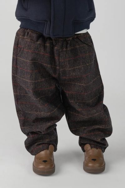 Donsje  pantaloni slouchy pentru copii cu lână Elias Trousers