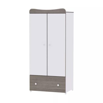 Dulap garderoba cu 2 usi Exclusive White  Coffee 80x57x178 cm