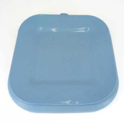 Farfurie patrata din silicon compartimentata Coccorito Blue
