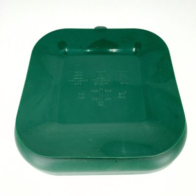 Farfurie patrata din silicon compartimentata Coccorito Dark Green