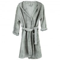 Halat de baie frotir din bambus pentru copii 8-10 ani Whisper Green