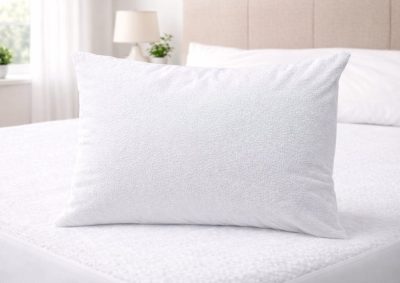 Husa impermeabila, cu fermoar, din bumbac pentru perna Somnart 50 x 70 cm
