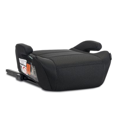 Inaltator auto pentru copii Lorelli Zen Black i-Size, cu isofix, conectori pentru ghidaj, 125-150 cm, 6-12 ani