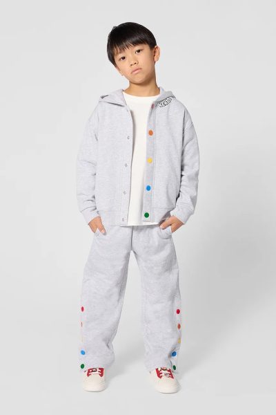 Kenzo Kids  hanorac cu fermoar și glugă pentru copii din bumbac