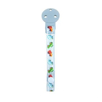 Lant cu clips pentru suzeta 0 luni+ Moonlight Blue