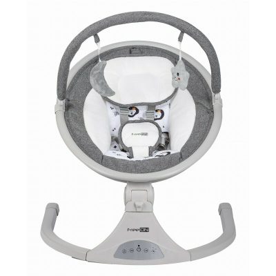 Leagan balansoar FreeOn Elite Grey cu 12 melodii, 5 viteze de balansare si 3 pozitii de reglare a spatarului