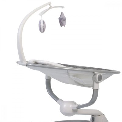 Leagan electric bebelusi Cangaroo Swing Cloud Grey cu sezut reglabil,5 viteze de leganare,temporizator,sezut rotativ 90grade,pernuta reductor,centuri de siguranta,adaptor priza inclus