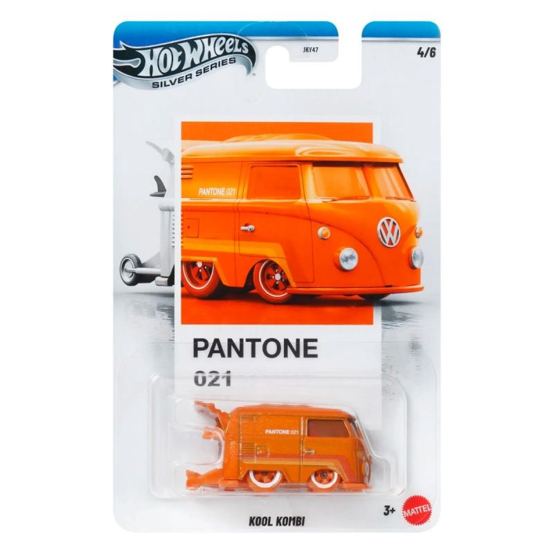 Masina metalica, Hot Wheels, Silver Series, Pantone 021, Kool Kombi, 1:64, JKY49