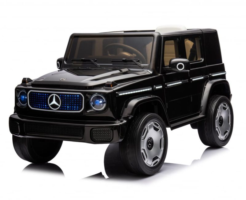 Masinuta electrica pentru copii, Mercedes EQG 140W 12V 9Ah, Premium, culoare Neagra