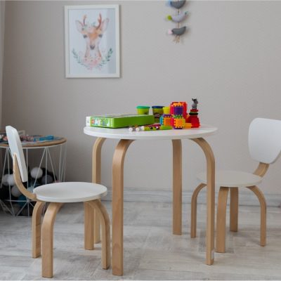 Masuta pentru copii Rkids Monaco Alb natur