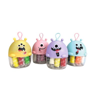 Miniset de modelaj cu 10 culori de plastilina usoara Monstruleti Portocaliu