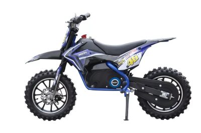 Motocicleta electrica pentru copii Kinder Eco Ghepard 500W 36V, culoare albastra