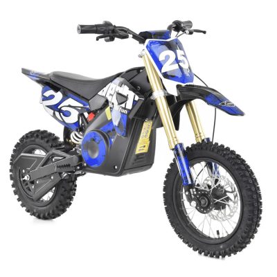 Motocicleta electrica pentru copii Kinderauto MotoBike 25 1000W 36V, roti 12 10 culoare albastra