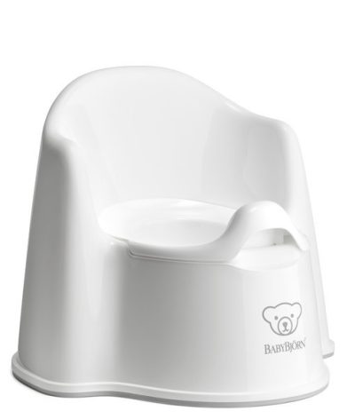 Olita cu protectie spate Potty Chair BabyBjorn white