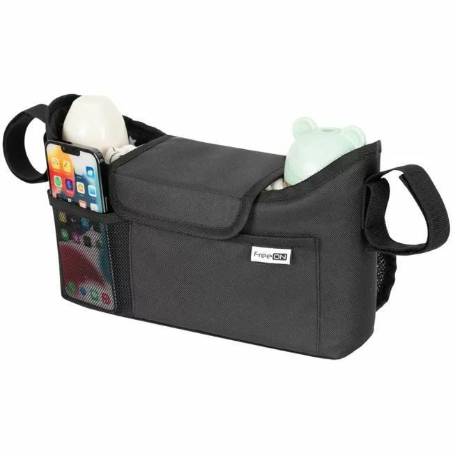 Organizator universal, FreeON, Pentru carucior, Cu multiple compartimente, Black Symphony