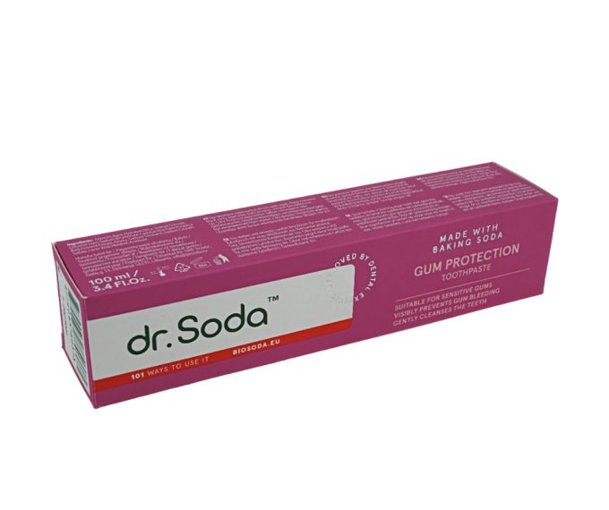 Pasta de dinti cu bicarbonat de sodiu Gum Protection 100 ml Dr.Soda