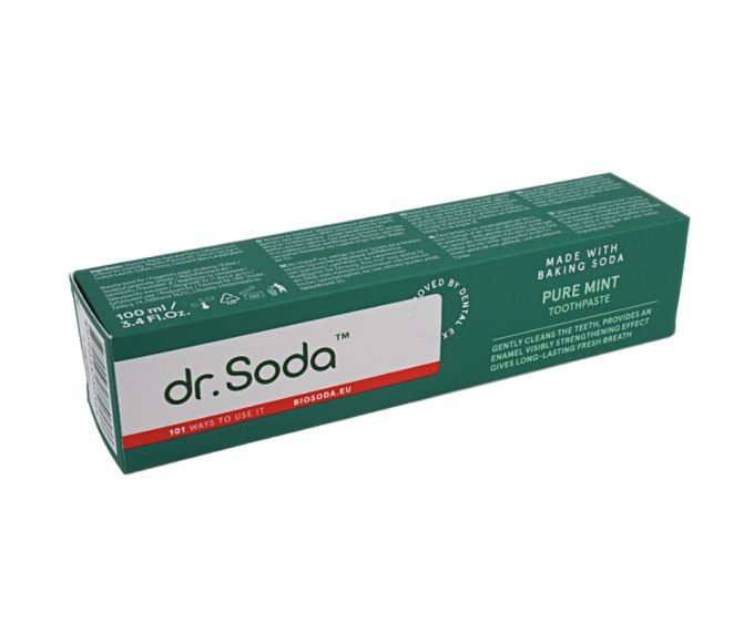 Pasta de dinti cu bicarbonat de sodiu Pure Mint 100 ml Dr.Soda