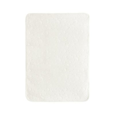 Paturica pentru bebelusi Lorelli Twinkle Beige, material moale, model decorativ in relief, 80x110 cm, 0 luni+