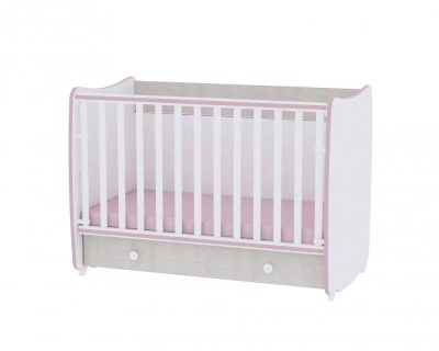 Patut balansoar transformabil Dream White Pink Crossline