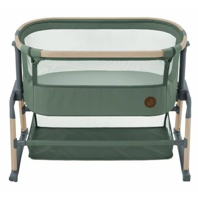 Patut Co-Sleeper Maxi-Cosi Iora Air beyond green eco cu functie leganare, cos depozitare, reglabil pe inaltime, husa detasaila, geanta transport inclusa