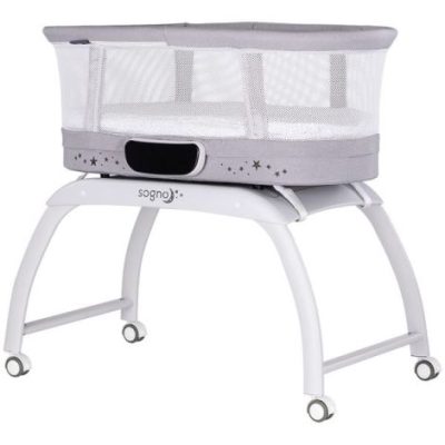 Patut cu leganare si cantar integrat Chipolino Sogno 2 in 1 grey