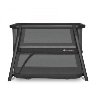 Patut de calatorie 4 in 1 Kinderkraft Sofi Plus grey pliabil, multifunctional cu accesorii incluse