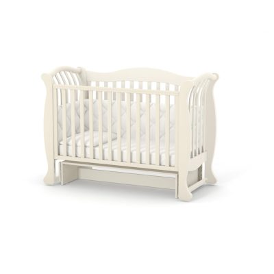 Patut din lemn de fag, pentru copii Paris 120 x 60 cm Ivory