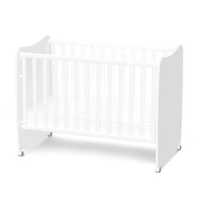 Patut pentru copii Lorelli Stars White 120x60 cm, functie de leganare, transformabil in casuta