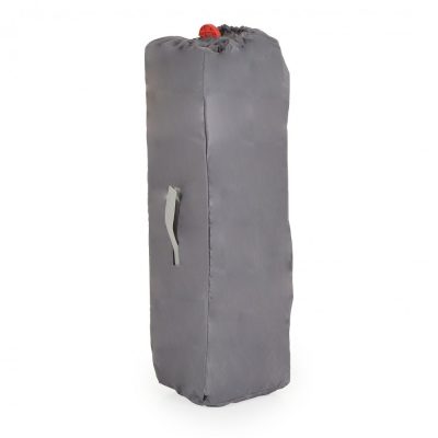 Patut pliabil compact cu un nivel Cangaroo One Touch Gri Inchis,roti cu blocare,pliere usoara si rapida,intrare cu fermoar,saltea pliabila inclusa