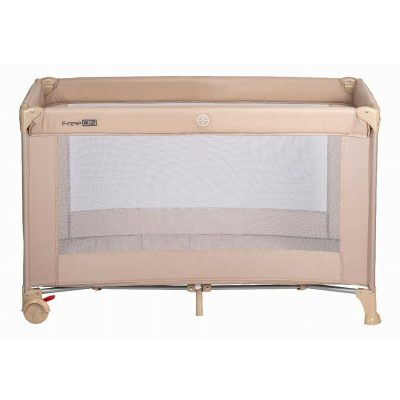 Patut pliabil pentru copii FreeON Nap Beige cu un nivel 120x60 cm