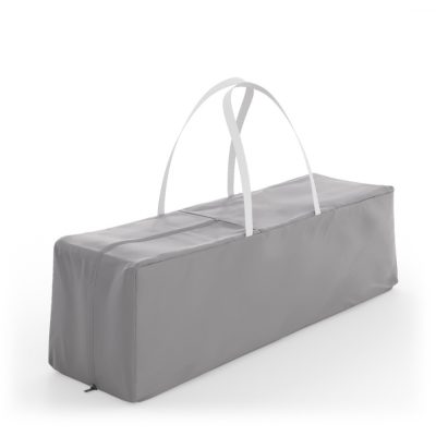 Patut pliabil pentru copii Kinderkraft Leody UP Grey cu 2 nivele, dimensiuni 120x60 cm