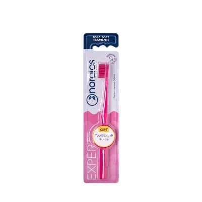 Periuta de dinti Expert 6580 filamente - moale - roz Nordics