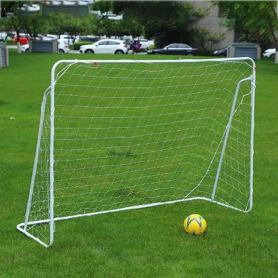 Poarta de fotbal pentru copii, cu plasa, 213x150x75 cm, cadru otel