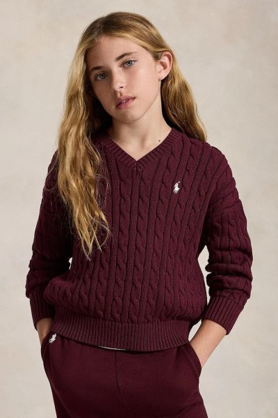 Polo Ralph Lauren  pulover pentru copii din bumbac