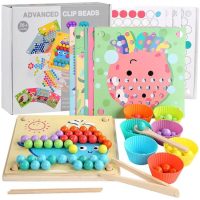 Puzzle creativ, Mozaic beads, Contine bile si boluri colorate, 3 ani +
