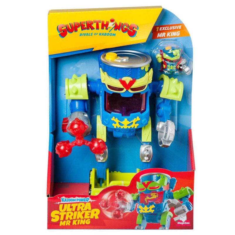 Robot cu figurina, Superthings, Ultra Striker Mr King