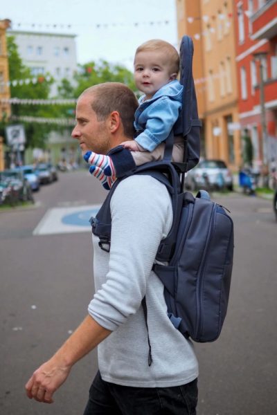 Rucsac pentru parinti MiniMeis Hero Dusk blue Core