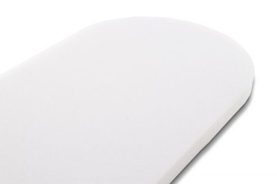 Saltea pentru landou bebelusi Sensillo Classic Gri 75x35x3 cm,din spuma poliuretanica confortabila si elastica,husa detasabila moale, ventilanta,Grad de duritate H1