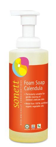Sapun lichid ecologic spumant cu galbenele pentru copii 200ml Sonett