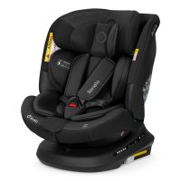 Scaun auto 4 in 1 cu isofix Lionelo Bastiaan Plus Black Carbon i-Size, protectie laterala, spatar inclinabil in 6 pozitii, tetiera reglabila in 12 pozitii, rotire 360 grade, Top Tether, 0-36 kg, 40-150 cm
