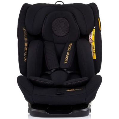 Scaun auto Chipolino Techno iGrow I-Size 40-150 cm cu sistem Isofix si sezut rotativ noir