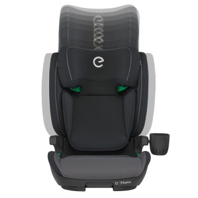 Scaun auto pentru copii Espiro Theta Negru 100x150 cm, ajustabil, sistem de prindere Isofix