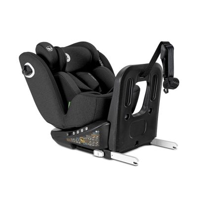 Scaun auto pentru copii Lorelli Auriga Black i-Size, isofix, anti rebound bar, rotativ 360, SPS, 0 luni-12 ani, 40-150 cm