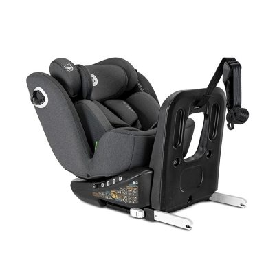 Scaun auto pentru copii Lorelli Auriga Grey i-Size, isofix, anti rebound bar, rotativ 360, SPS, 0 luni-12 ani, 40-150 cm