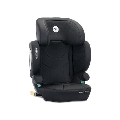 Scaun auto pentru copii Lorelli Growgo Black cu isofix, pliabil, protectii laterale extensibile, tetiera reglabila, 100-150 cm, 3-12 ani