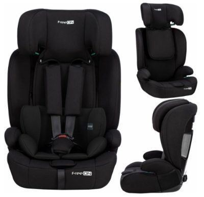 Scaun auto pentru copii Uran I-Size 76-150cm cu tetiera reglabila in 14 pozitii Black