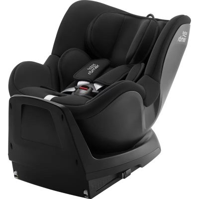 Scaun auto rotativ, 360º, Britax Römer, Cu baza inclusa, 0 luni - 4 ani, ISOFIX, DUALFIX PLUS, Space Black